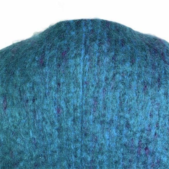 Donegal Design Blue Ireland Wool Mohair Jacket - Picture 8 of 11